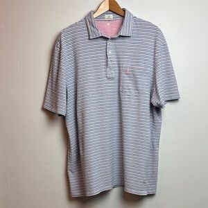 Johnnie-O Grady Men’s Striped Polo Confetti Hangin Out XL